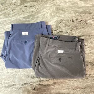 VINEYARD VINES Size 38 Performance Breaker Shorts Blue & Gray Bermuda Chino (P1)